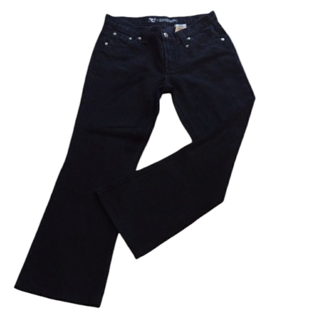 Rockies Slim Low Rise Jean Black Western Denim size 10